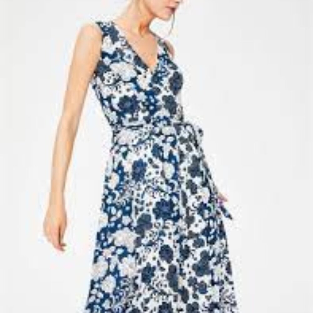 Boden Silk Wrap Dress